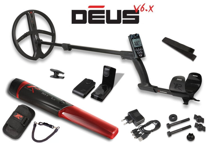 Metalldetektor XP DEUS X35 28cm Spule und MI-6 Pinpointer