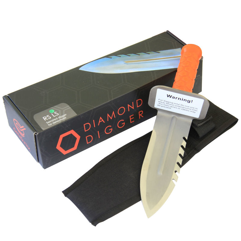 Grabemesser Diamond Digger mit Gürteltasche & Umverpackung