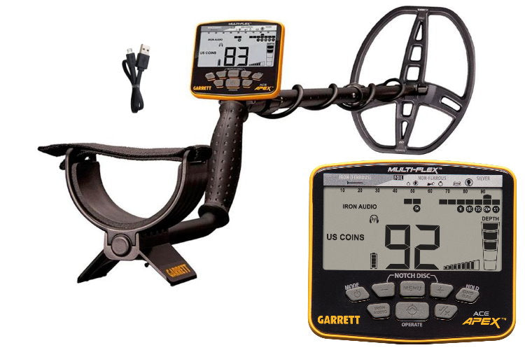 Garrett ACE APEX Metalldetektor mit Raider Spule