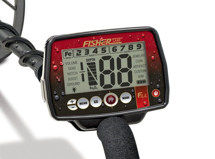 Metalldetektor Fisher F44 wireless Display