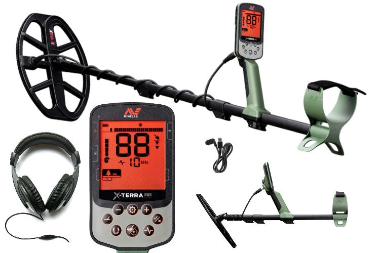 Metalldetektor Minelab X-Terra PRO mit Kopfhöher TreasureScan PRO (Showroom)